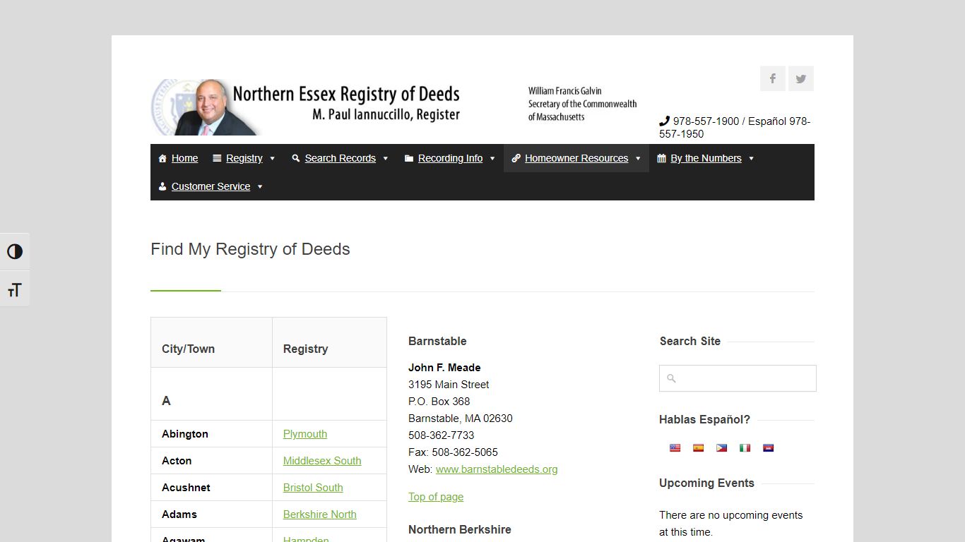 Find My Registry of Deeds | Essex North Registry of Deeds